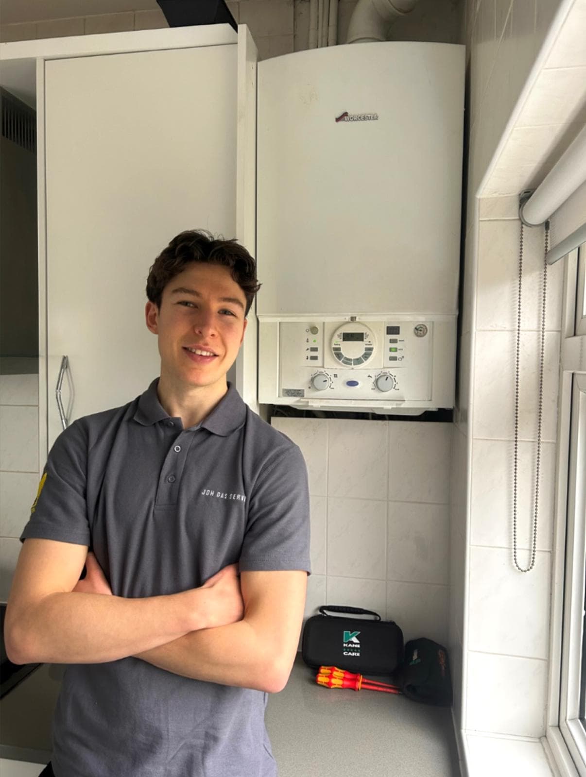 Jamie Hannah, the Gas Safe registered engineer behind JDH Gas Services
